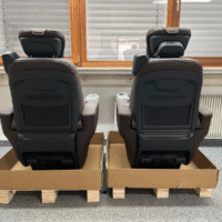 2 X ORIGINAL Mercedes Benz W447 V-Class LUXURY SEAT NAPPA LEATHER BROWN NEW MODEL (9)