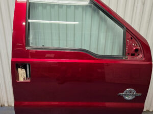 2013-2016 Ford F250 F350 F450 F550 Super Duty Front Passenger Right Door w/ Power Window, Ruby Red Paint Code (RR)