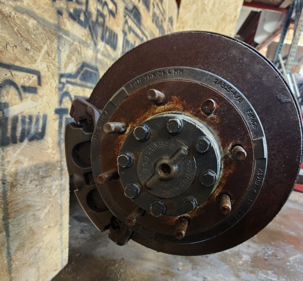 Second image of 2013-2016 Ford F250 F350 SRW Rear Axle 3.55 Ratio Axle Code 3J