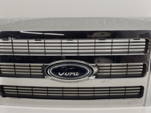 2008-2010 Ford F250-F550 SD XLT Chrome Front Grille Emblem Logo, Used OEM