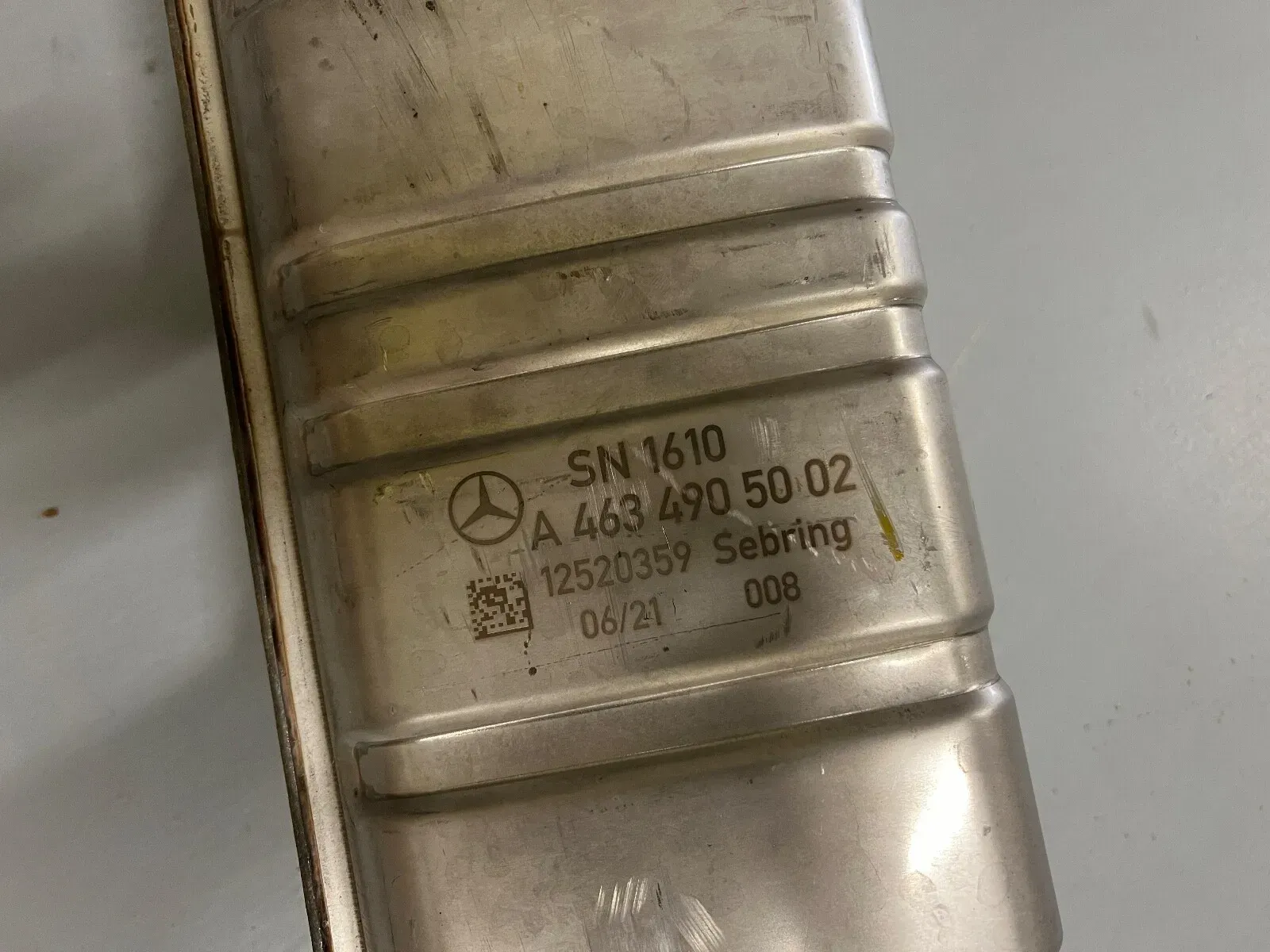Second image of Mercedes-Benz G-Class 463 Rear Exhaust Pipe A4634904802 NEW