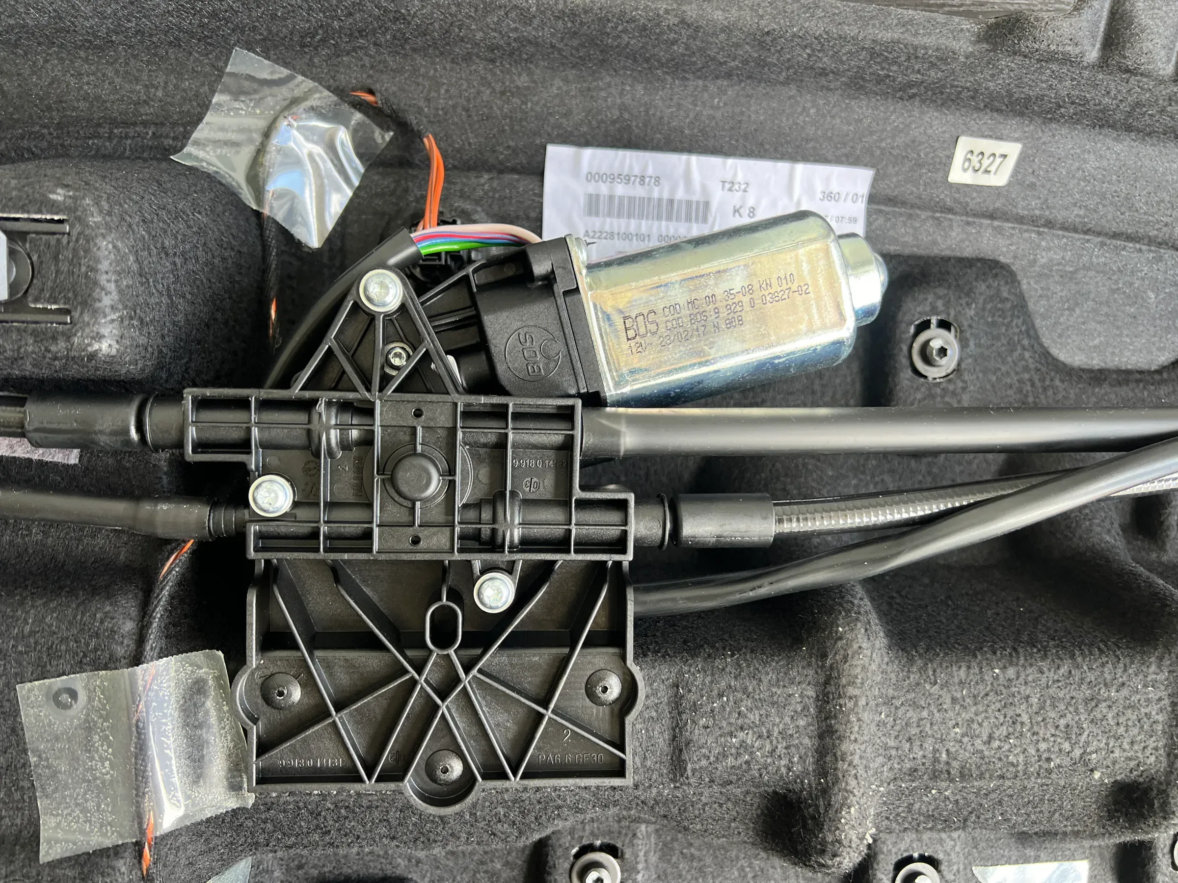 Second image of Mercedes S-Class W222 Burmester Rear Parcel Shelf Cover OEM